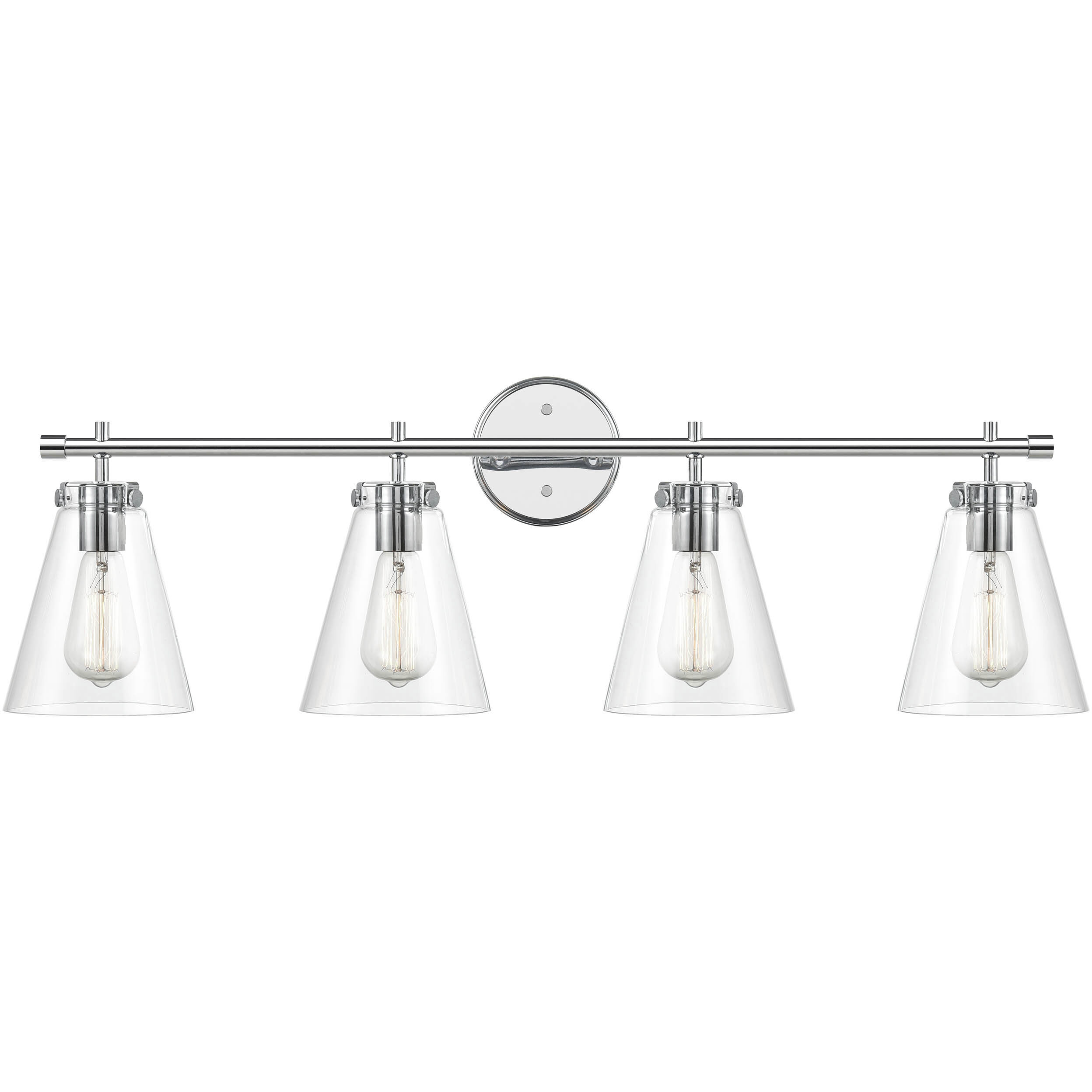 Aliza 4 Light 35 inch Chrome Vanity Light Wall Light